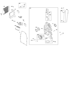 Crankcase Cover And Lubrication Group Diagram and Parts List for 386447-0435-B5 200000 - 399999 Briggs and Stratton Engine